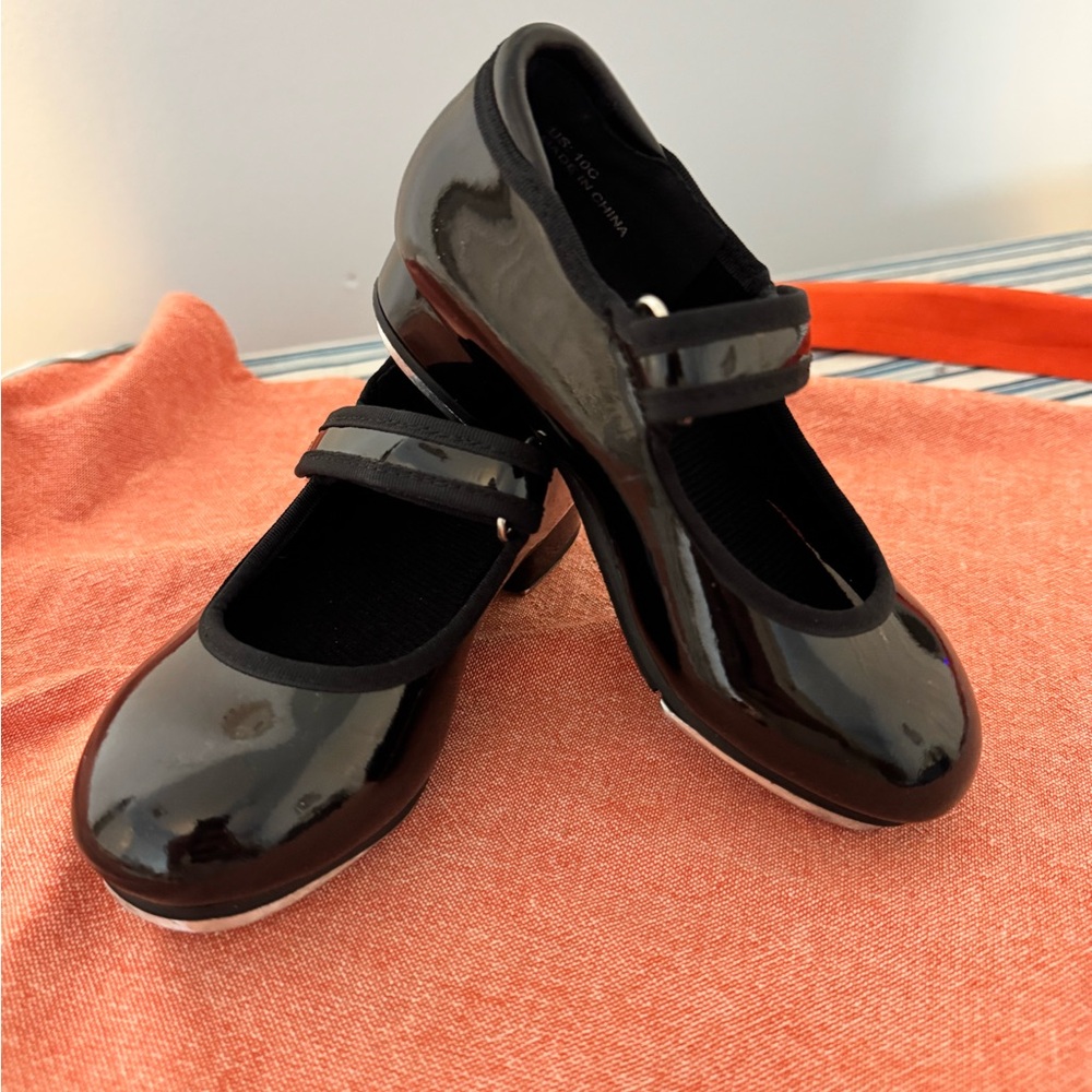 Toddler Girls Black Tap Shoes